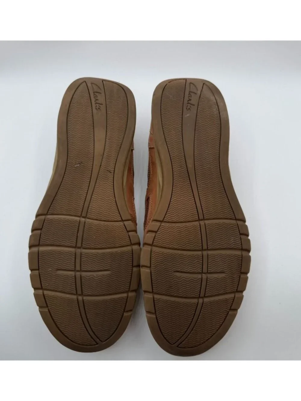 Clarks Ramada Spanish Loafers Men Size 9.5M Brown Leather Casual Slip-on Shoes